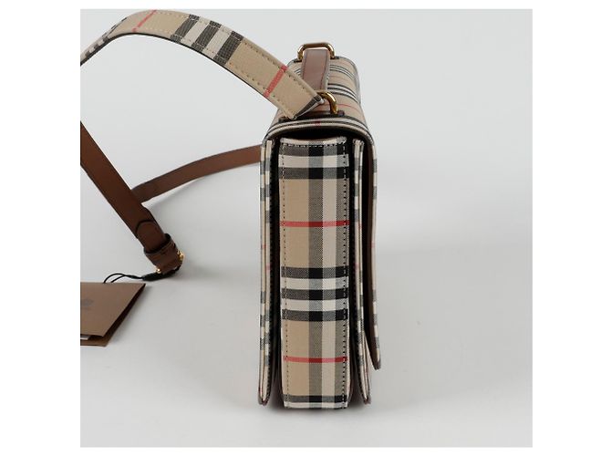 Burberry Borsa a tracolla media con anello Bianco - vista 5