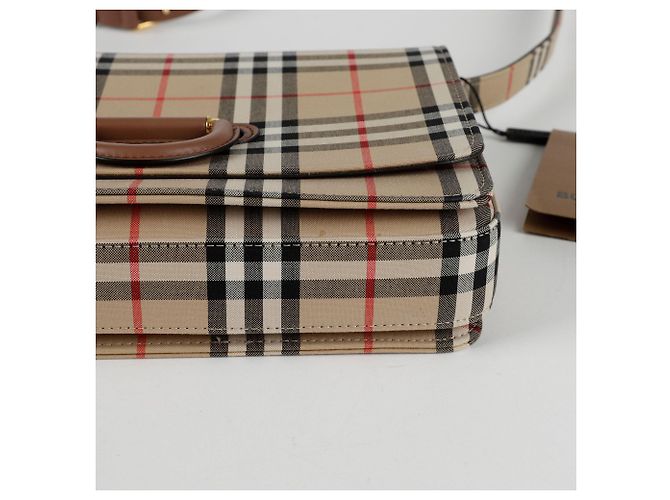 Burberry Borsa a tracolla media con anello Bianco - vista 7
