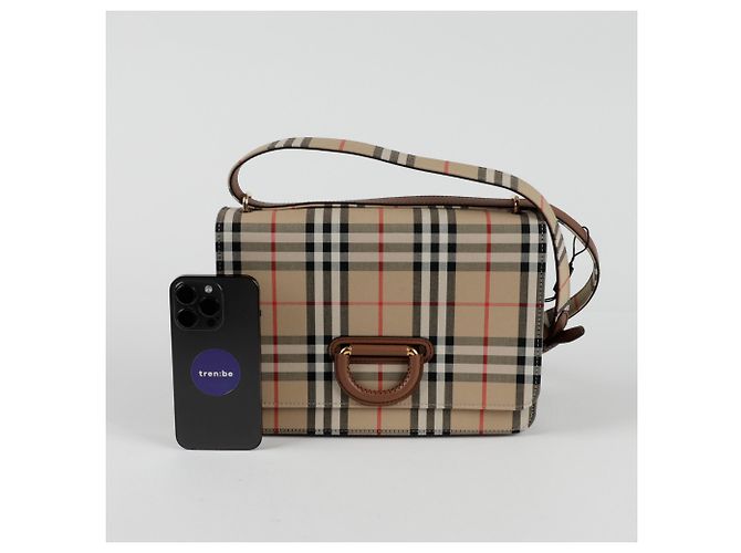 Burberry Borsa a tracolla media con anello Bianco - vista 8