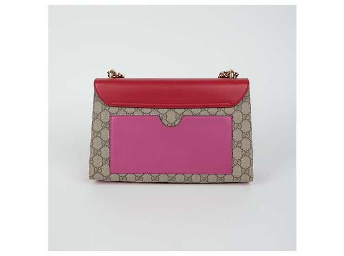 Gucci Borsa a Spalla Media Paddle Lock Rosso - vista 4