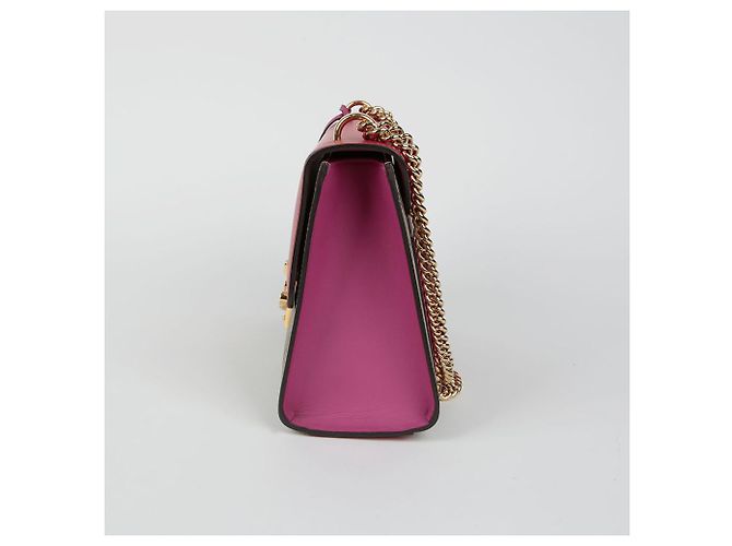 Gucci Borsa a Spalla Media Paddle Lock Rosso - vista 5