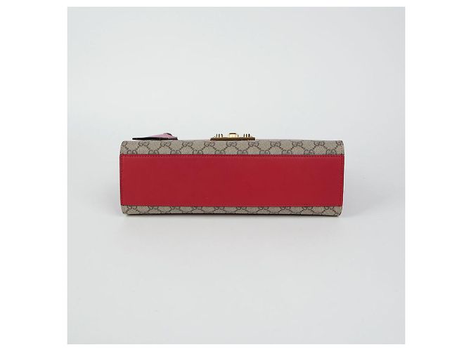 Gucci Borsa a Spalla Media Paddle Lock Rosso - vista 7