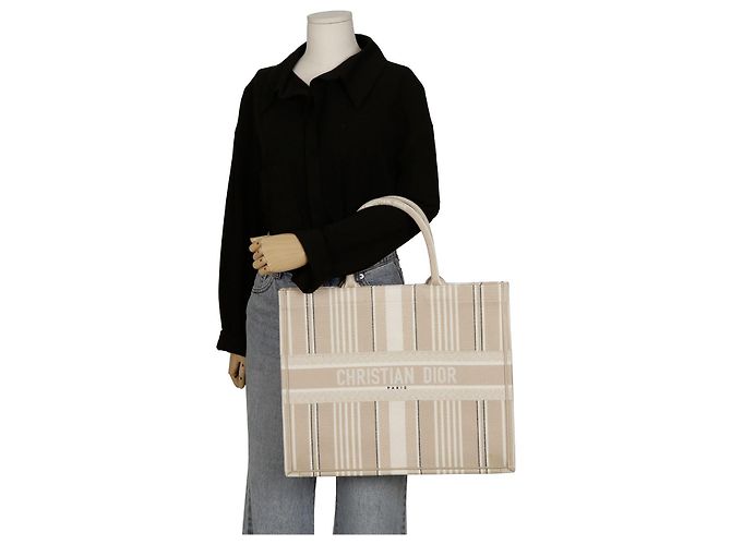 Book Tote Dior Gran Bolsa Tote Libro Castaño - vista 9