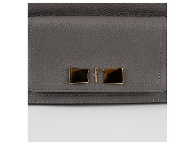 Salvatore Ferragamo Borsa a tracolla incrociata Ginabra Chain Marrone - vista 2