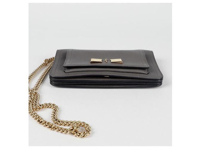Salvatore Ferragamo Borsa a tracolla incrociata Ginabra Chain Marrone - vista 5