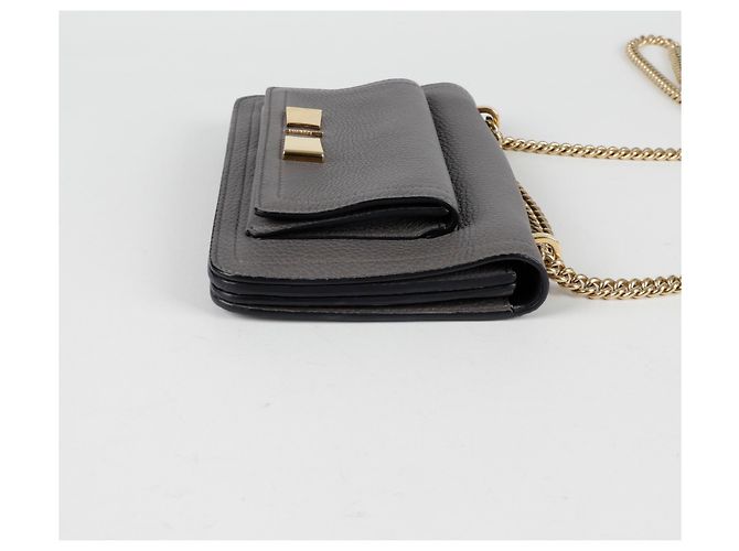Salvatore Ferragamo Borsa a tracolla incrociata Ginabra Chain Marrone - vista 6