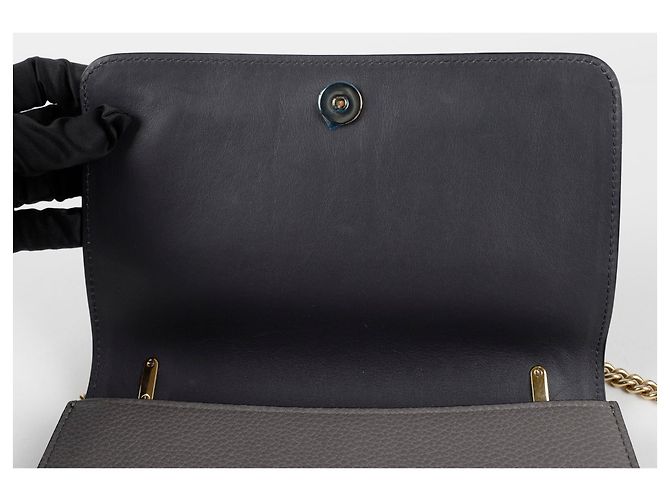 Salvatore Ferragamo Borsa a tracolla incrociata Ginabra Chain Marrone - vista 8