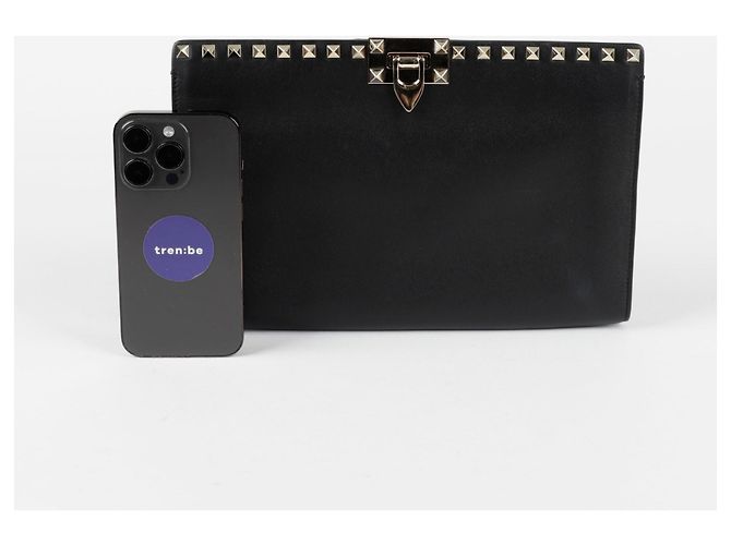 Valentino Rockstud Pouch Schwarz - Ansicht 10