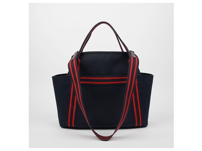 Hermès Borsa a Spalla Grooming Tote Blu - vista 3
