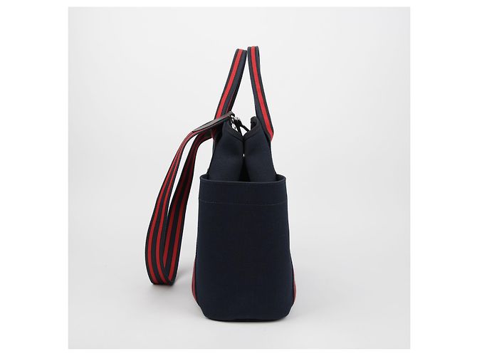 Hermès Borsa a Spalla Grooming Tote Blu - vista 4