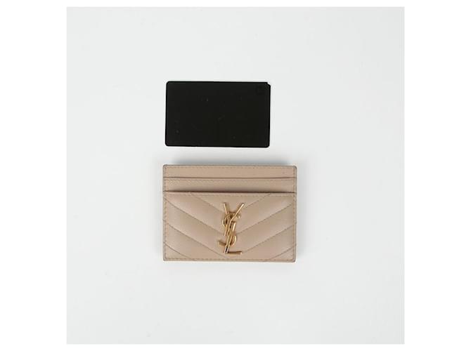 Saint Laurent Monogram Kartenetui Braun - Ansicht 12