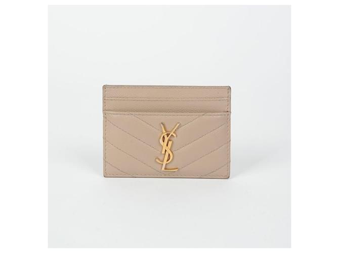 Saint Laurent Monogram Kartenetui Braun - Ansicht 2