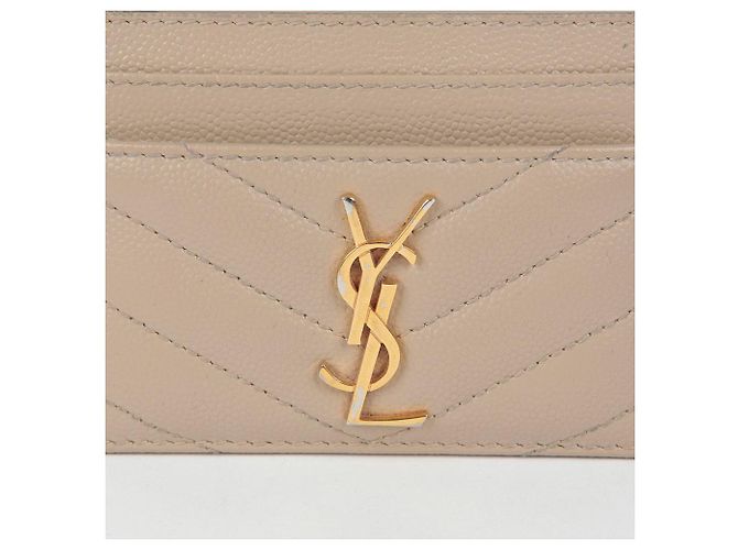 Saint Laurent Monogram Kartenetui Braun - Ansicht 3
