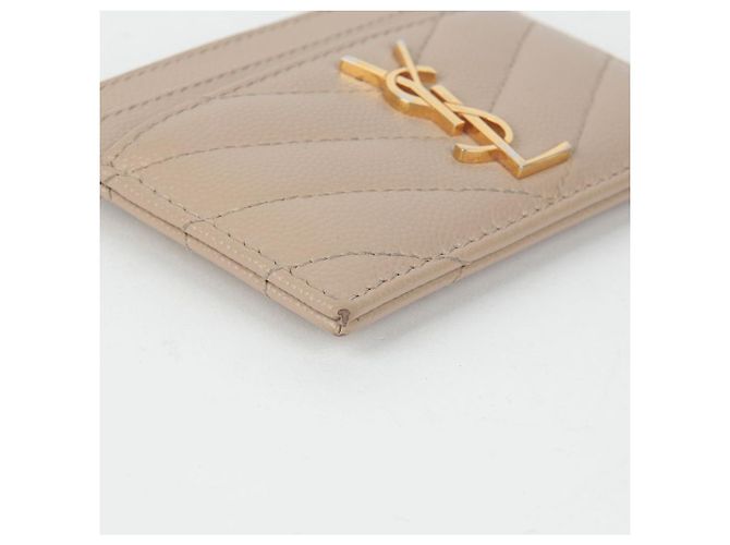 Saint Laurent Monogram Kartenetui Braun - Ansicht 8