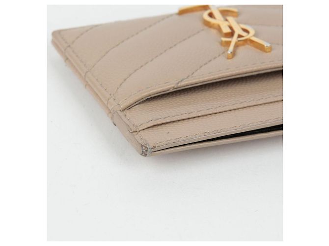 Saint Laurent Monogram Kartenetui Braun - Ansicht 9