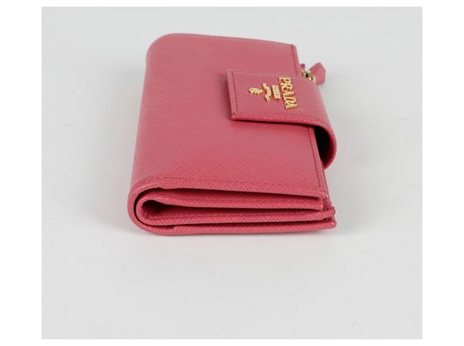 Saffiano Prada Cartera con solapa Rosa - vista 7