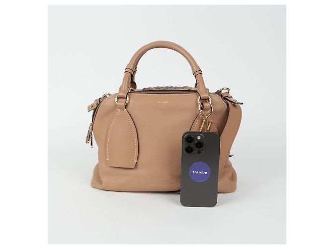 Chloé Borsa a Spalla Daria Medium Tote Marrone - vista 11