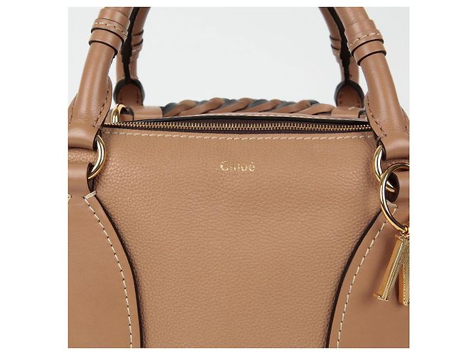 Chloé Borsa a Spalla Daria Medium Tote Marrone - vista 2