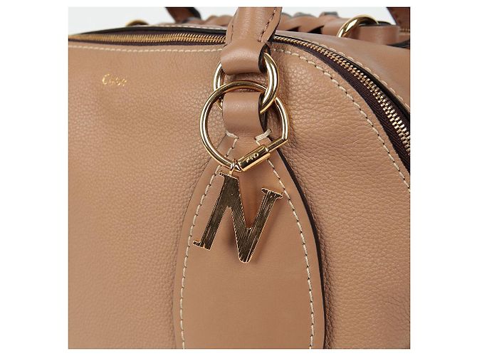 Chloé Borsa a Spalla Daria Medium Tote Marrone - vista 3