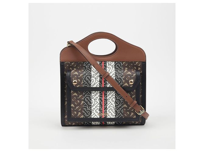 Burberry Mini Tote Schultertasche Braun - Ansicht 2