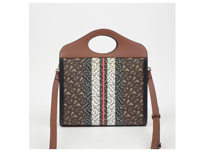Burberry Mini Tote Schultertasche Braun - Ansicht 3