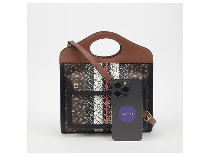 Burberry Mini Tote Schultertasche Braun - Ansicht 7