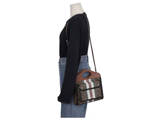 Burberry Mini Tote Schultertasche Braun - Ansicht 9