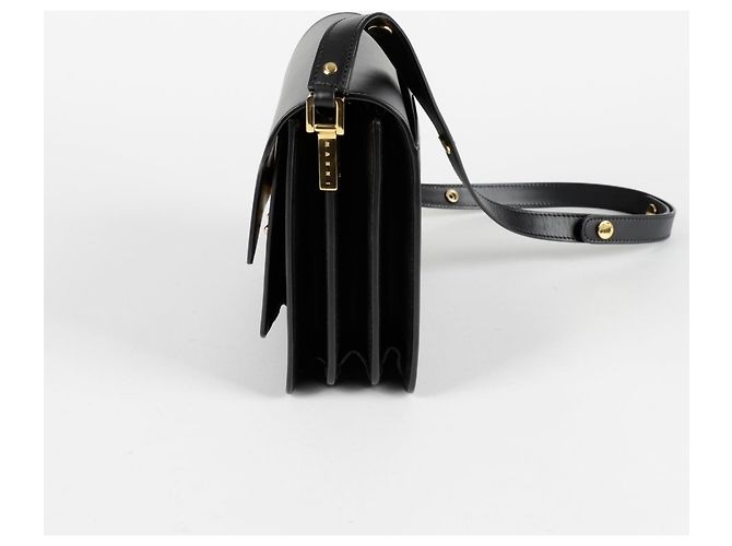 Marni Borsa a Spalla Crossbody Medium Trunk Nero - vista 3