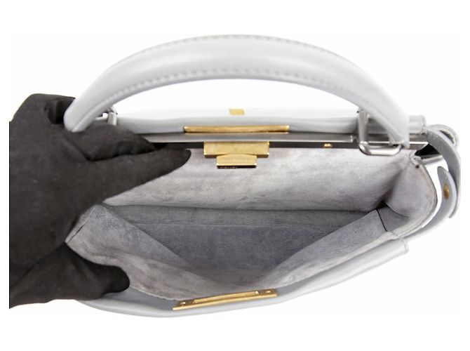 Fendi Borsa a Spalla Peekaboo Medium Tote Marrone - vista 14