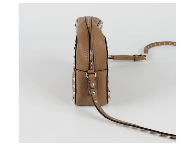 Valentino Borsa a Spalla Rockstud Marrone - vista 2