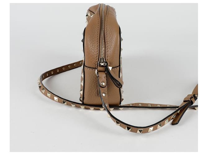 Valentino Borsa a Spalla Rockstud Marrone - vista 4