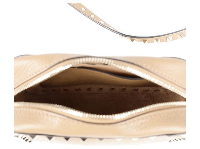 Valentino Borsa a Spalla Rockstud Marrone - vista 7