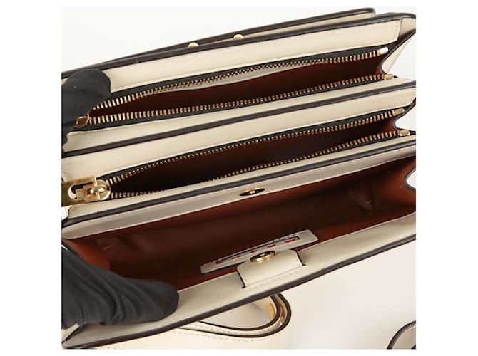 Marni Borsa a tracolla media Reverse Trunk Bianco - vista 10