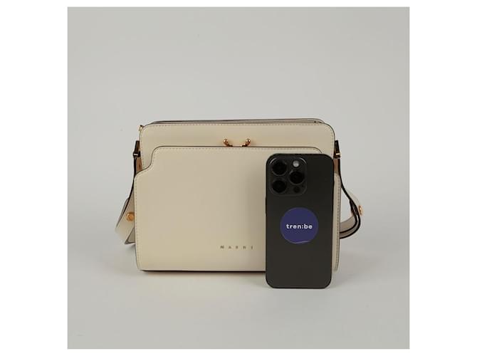 Marni Borsa a tracolla media Reverse Trunk Bianco - vista 9