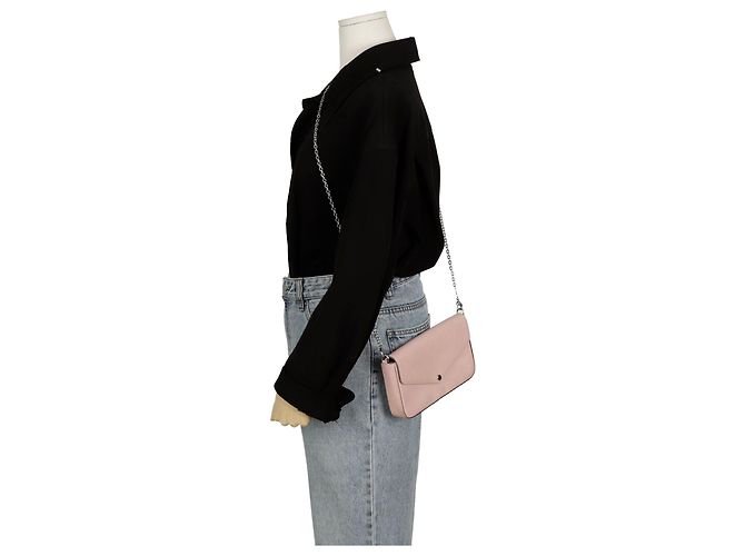 Louis Vuitton Pochette Felicie a tracolla Rosa - vista 14