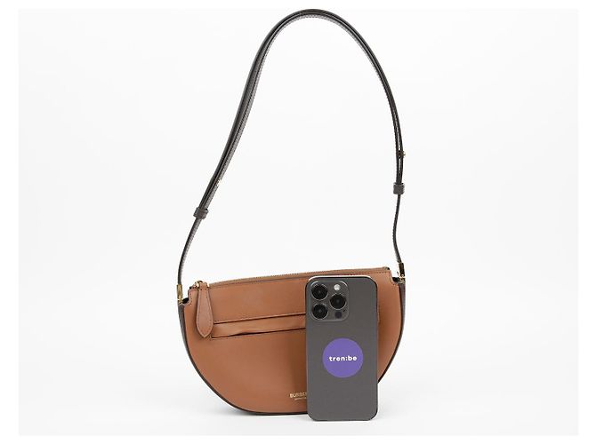 Burberry Borsa a Spalla Olimpia Mini Marrone - vista 8