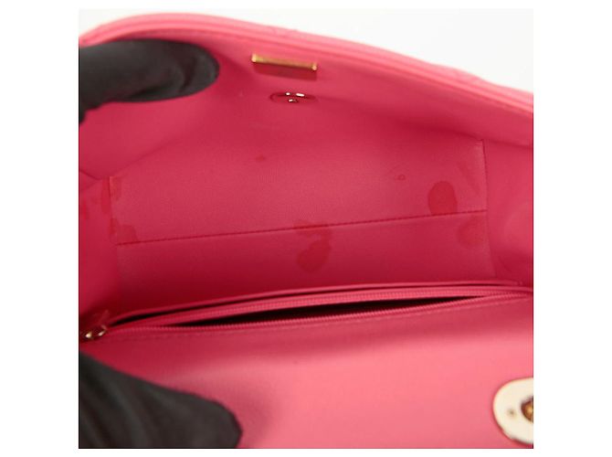 Chanel Borsa a mano Caviar Skin CC Logo con manici e tracolla Rosa - vista 11