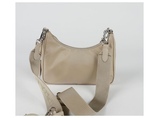 Prada Re-Edition Multi Hobo Schulter-Crossbody-Tasche Braun - Ansicht 5