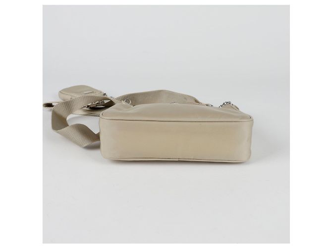 Prada Re-Edition Multi Hobo Schulter-Crossbody-Tasche Braun - Ansicht 7