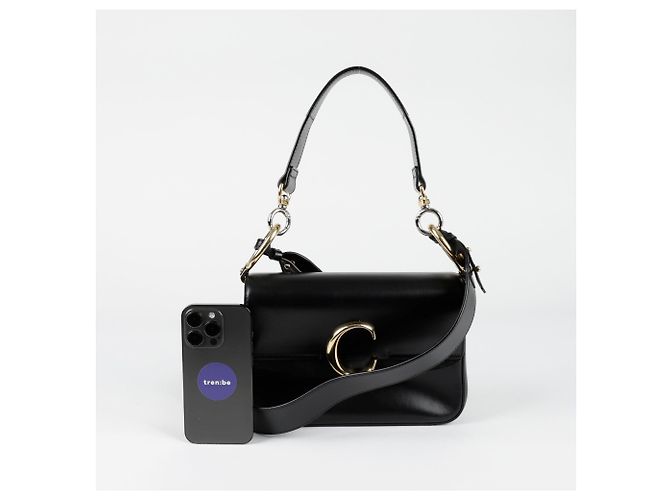 Chloé Borsa a spalla doppia Carry Nero - vista 8