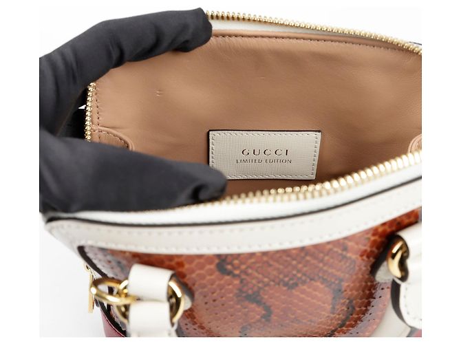Gucci Bolsa de ombro mini Horsebit em python com alça superior - vista 10