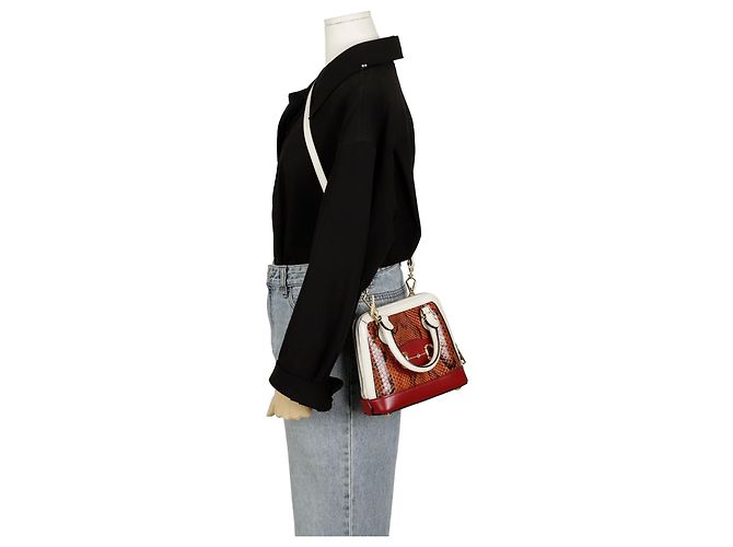 Gucci Bolsa de ombro mini Horsebit em python com alça superior - vista 11