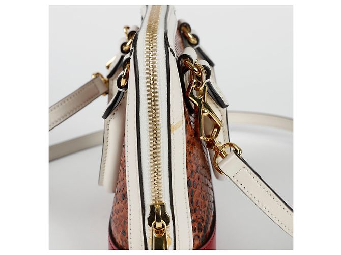 Gucci Bolsa de ombro mini Horsebit em python com alça superior - vista 4