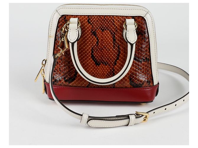 Gucci Bolsa de ombro mini Horsebit em python com alça superior - vista 5