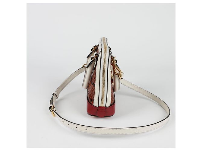 Gucci Bolsa de ombro mini Horsebit em python com alça superior - vista 6