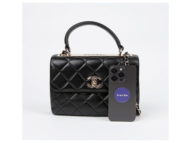 Trendy CC Chanel Borsa a spalla piccola CC alla moda Nero - vista 12
