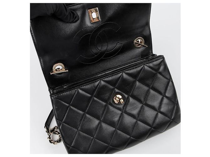 Trendy CC Chanel Borsa a spalla piccola CC alla moda Nero - vista 13