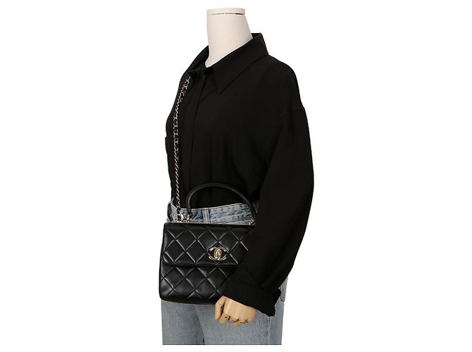 Trendy CC Chanel Borsa a spalla piccola CC alla moda Nero - vista 15