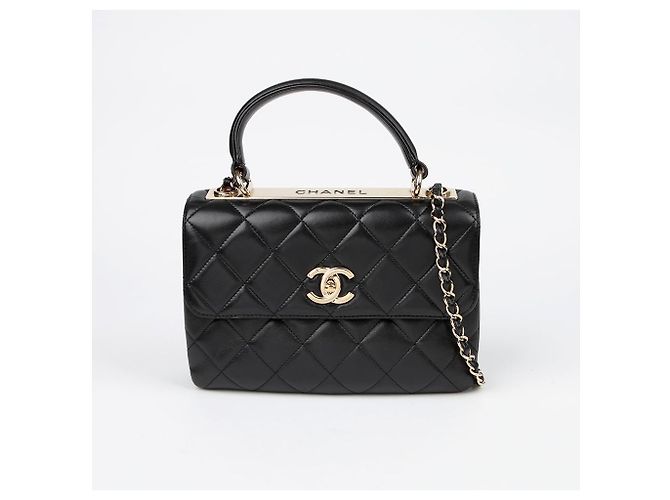 Trendy CC Chanel Borsa a spalla piccola CC alla moda Nero - vista 2
