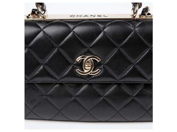 Trendy CC Chanel Borsa a spalla piccola CC alla moda Nero - vista 3